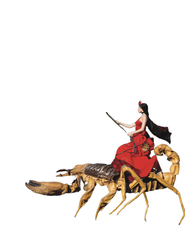 Lilith On Scorpio Vinyl Car Decal Sticker – Waterproof & UV-Resistant 8"