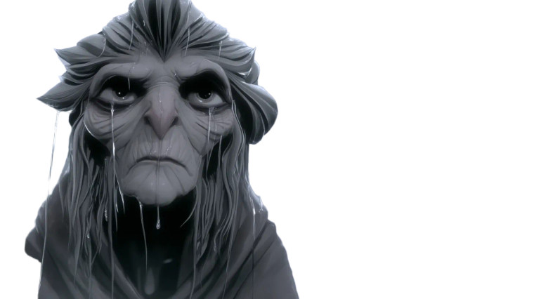 Ghostly Old Woman Vinyl Car Decal Sticker – Waterproof & UV-Resistant 8"