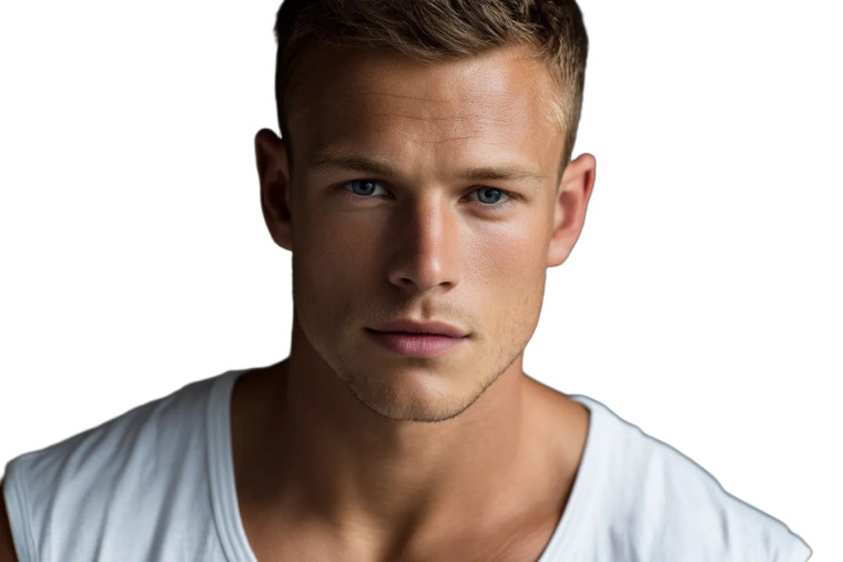 Baltic Male Model Vinyl Car Decal Sticker – Waterproof & UV-Resistant 8"