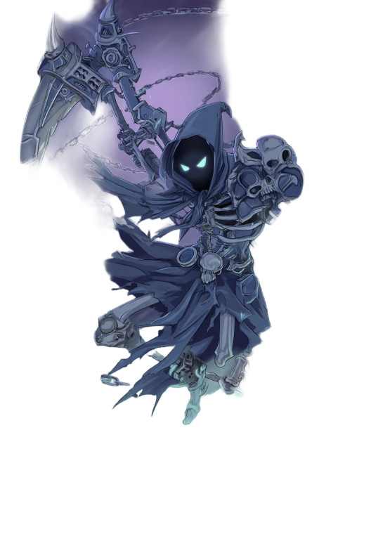Chaos Skeleton Lich Vinyl Car Decal Sticker – Waterproof & UV-Resistant 8"
