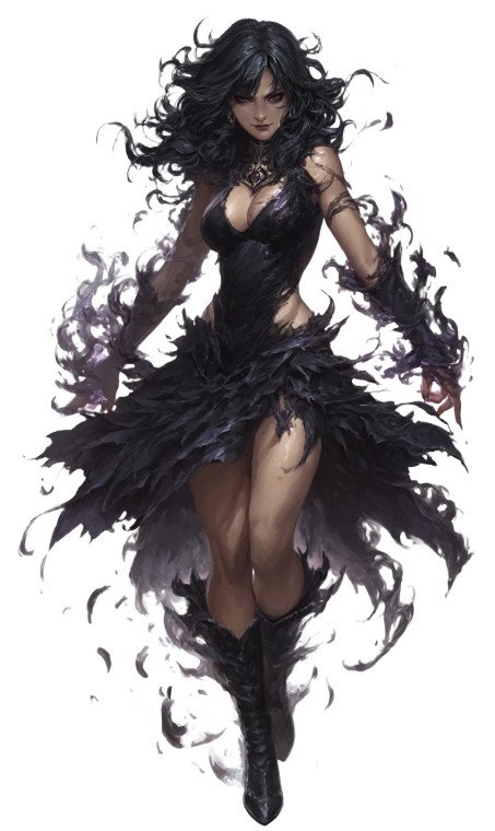Shadow Sorceress V2 Vinyl Car Decal Sticker – Waterproof & UV-Resistant 8"