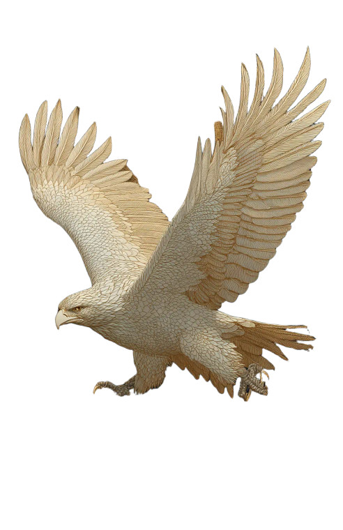 Majestic Eagle Sentinel Vinyl Car Decal Sticker – Waterproof & UV-Resistant 8"