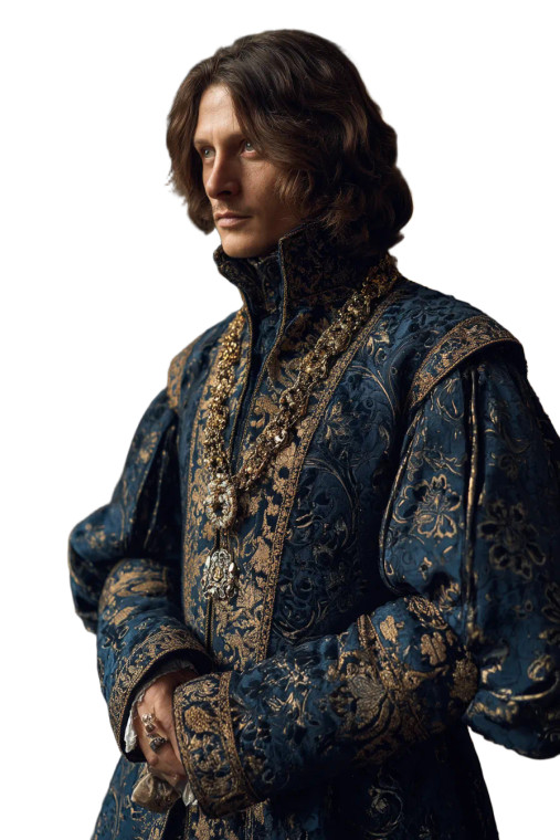 Medieval Nobleman Vinyl Car Decal Sticker – Waterproof & UV-Resistant 8"