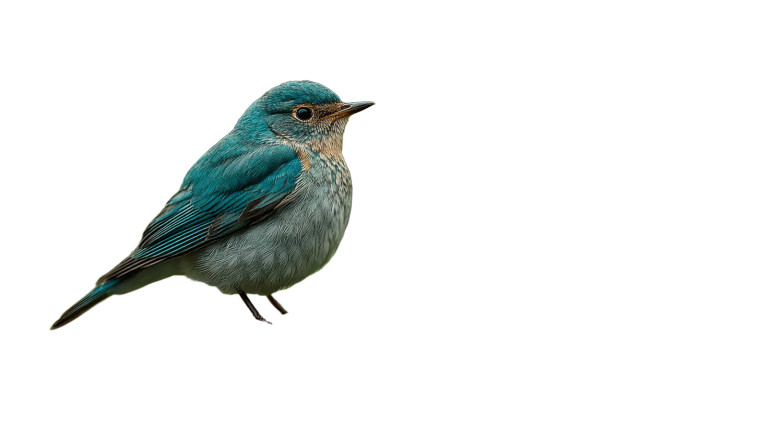 Mountain Bluebird Perched V2 Vinyl Car Decal Sticker – Waterproof & UV-Resistant 8"