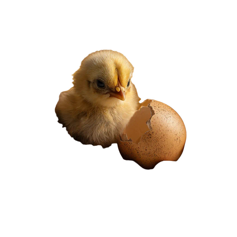 Hatching Chick V4 Vinyl Car Decal Sticker – Waterproof & UV-Resistant 8"