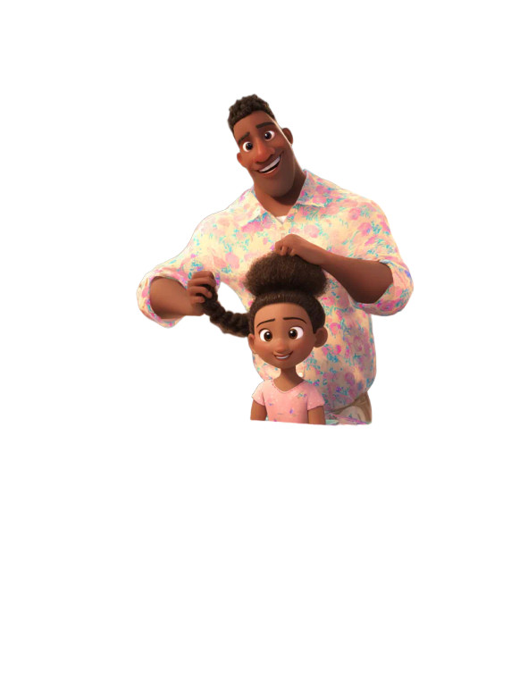 Father Braiding Hair Vinyl Car Decal Sticker – Waterproof & UV-Resistant 8"