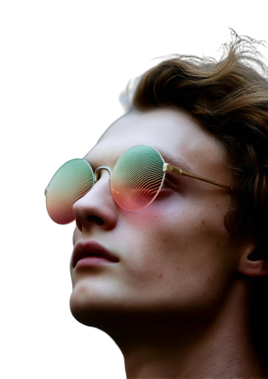 Nordic Model Closeup Vinyl Car Decal Sticker – Waterproof & UV-Resistant 8"