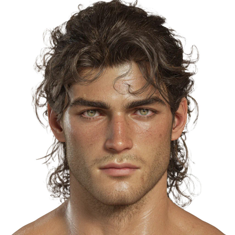 Fantasy European Man Vinyl Car Decal Sticker – Waterproof & UV-Resistant 8"