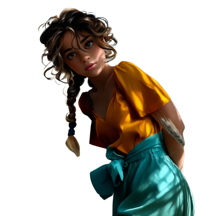 Cute Girl V33 Vinyl Car Decal Sticker – Waterproof & UV-Resistant 8"