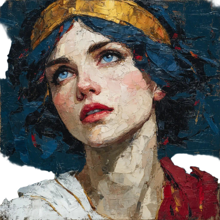 Athena Expressionism V2 Vinyl Car Decal Sticker – Waterproof & UV-Resistant 8"