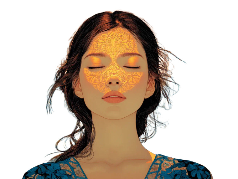 Psychedelic Woman'S Face Vinyl Car Decal Sticker – Waterproof & UV-Resistant 8"