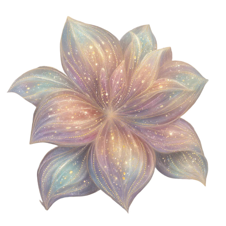 Fantastical Glowing Flower Vinyl Car Decal Sticker – Waterproof & UV-Resistant 8"