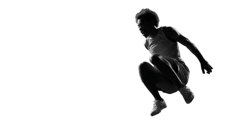 High Jump Athlete Vinyl Car Decal Sticker – Waterproof & UV-Resistant 8"