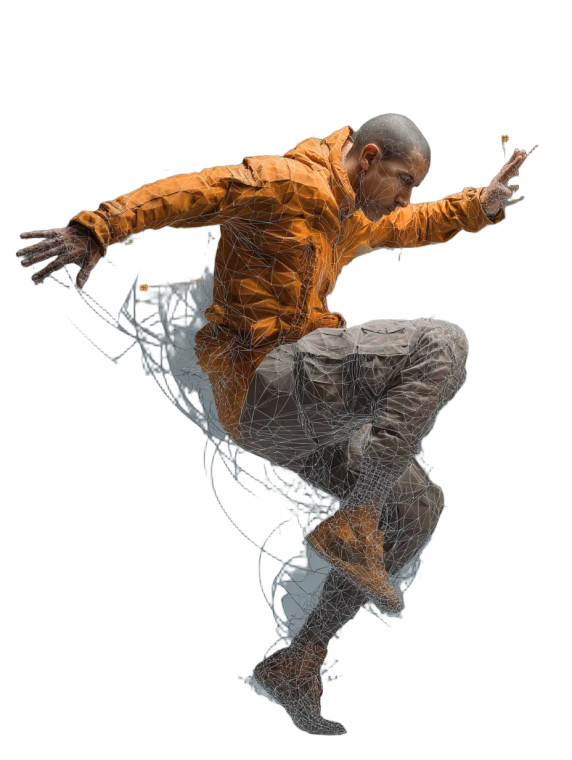 Dynamic 3D Pose Vinyl Car Decal Sticker – Waterproof & UV-Resistant 8"