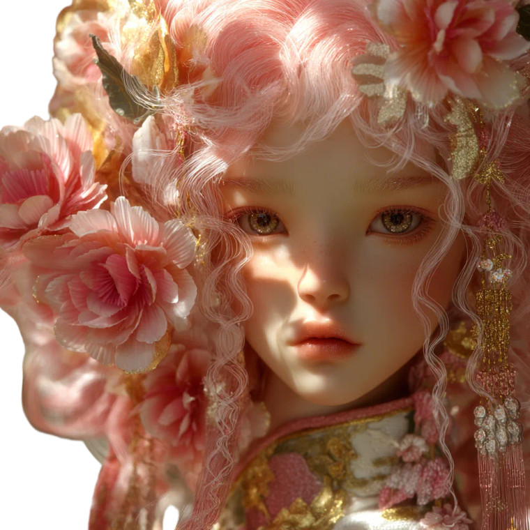 Goddess Of Peony Vinyl Car Decal Sticker – Waterproof & UV-Resistant 8"