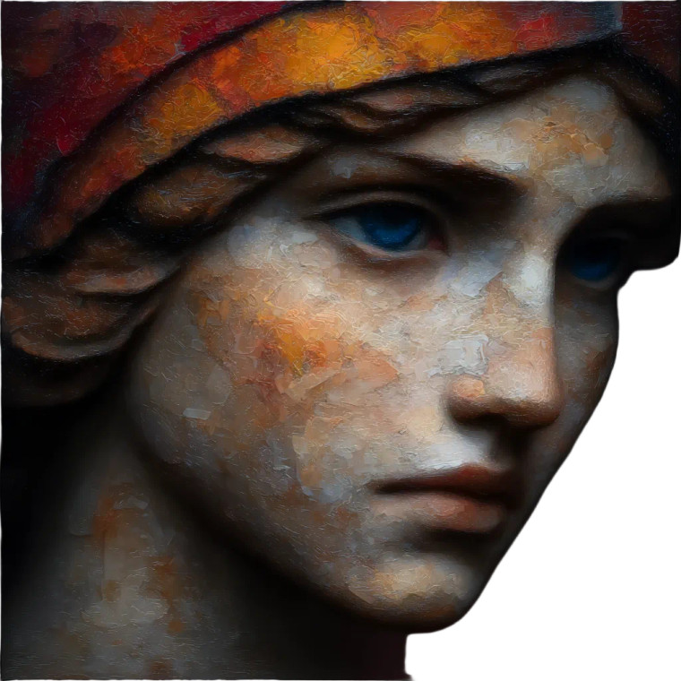 Athena Expressionism V3 Vinyl Car Decal Sticker – Waterproof & UV-Resistant 8"