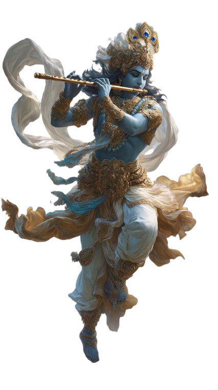 Divine Lord Krishna V6 Vinyl Car Decal Sticker – Waterproof & UV-Resistant 8"