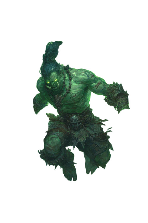 Elemental Orc Shaman Vinyl Car Decal Sticker – Waterproof & UV-Resistant 8"