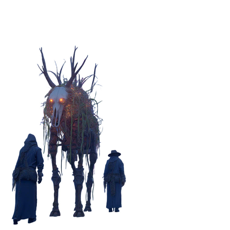 Surreal Creature Parade Vinyl Car Decal Sticker – Waterproof & UV-Resistant 8"