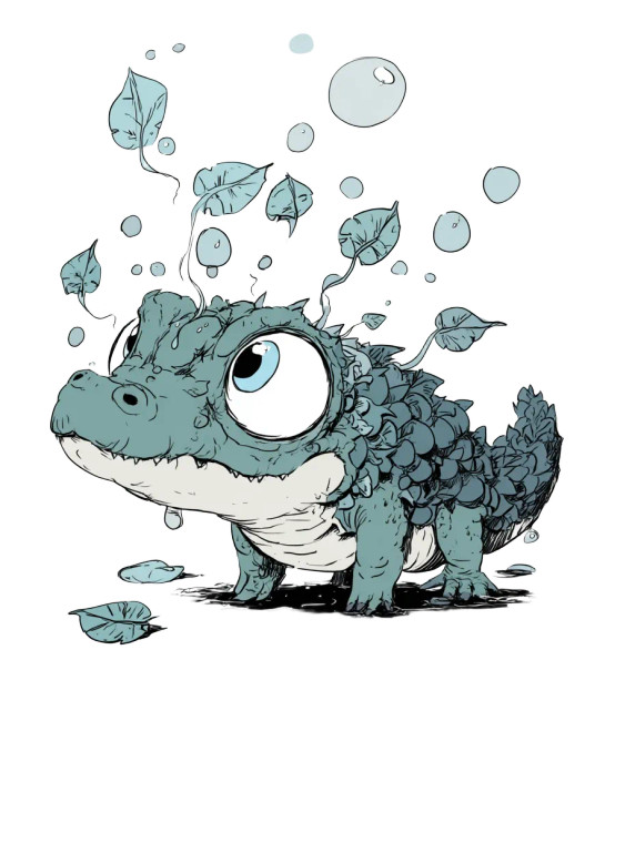 Baby Crocodile Pokémon Vinyl Car Decal Sticker – Waterproof & UV-Resistant 8"