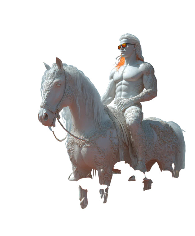 Pearly Centaur Vinyl Car Decal Sticker – Waterproof & UV-Resistant 8"
