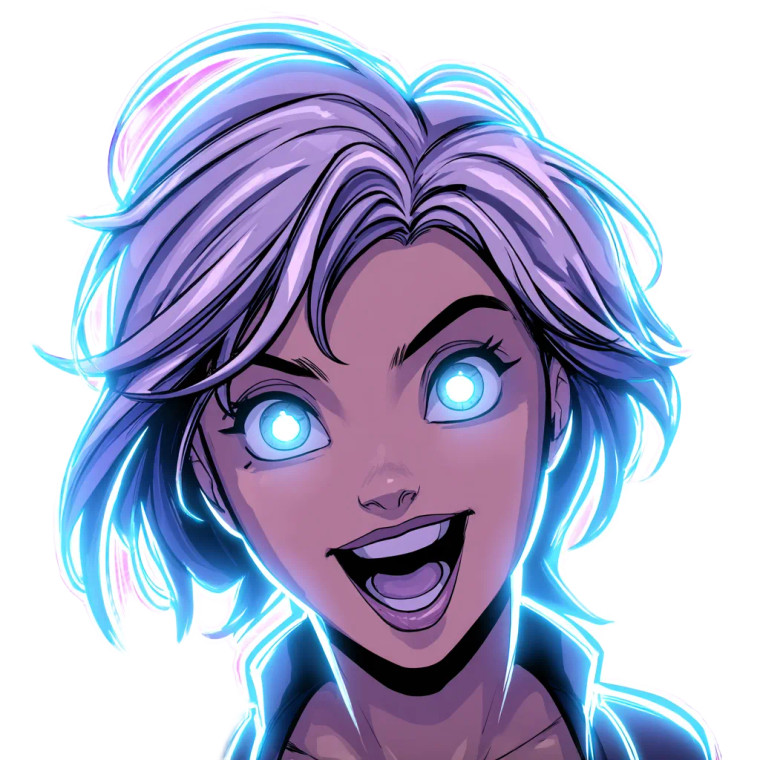Cyberpunk Comic Character Vinyl Car Decal Sticker – Waterproof & UV-Resistant 8"