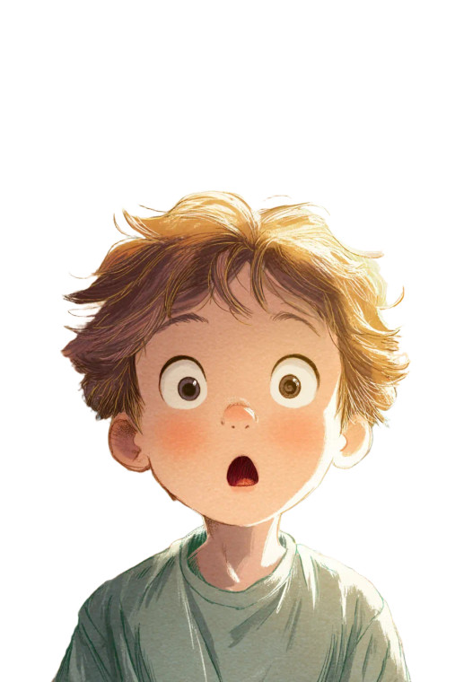 Surprised Japanese Boy Vinyl Car Decal Sticker – Waterproof & UV-Resistant 8"