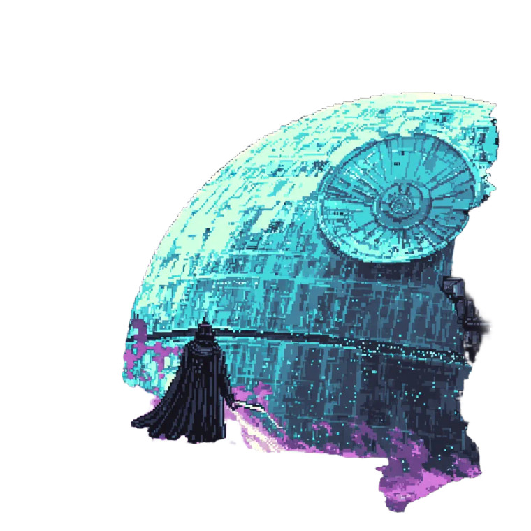 Galactic Death Vinyl Car Decal Sticker – Waterproof & UV-Resistant 8"