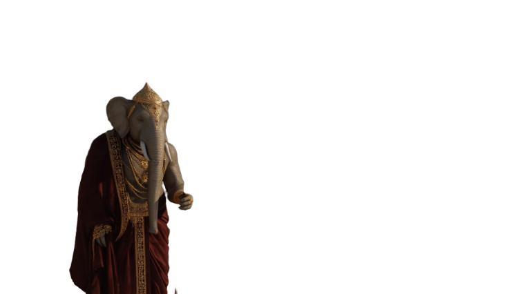 Majestic Elephant Humanoid Vinyl Car Decal Sticker – Waterproof & UV-Resistant 8"