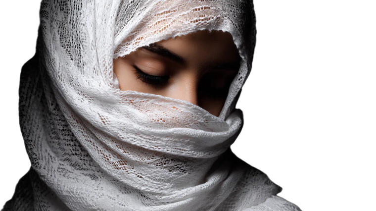 Arab Girl Veil Vinyl Car Decal Sticker – Waterproof & UV-Resistant 8"