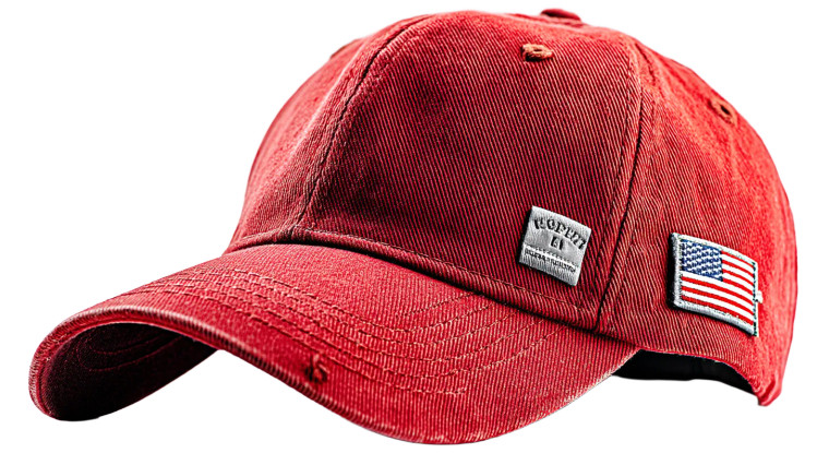 Red Hat Flag V2 Vinyl Car Decal Sticker – Waterproof & UV-Resistant 8"