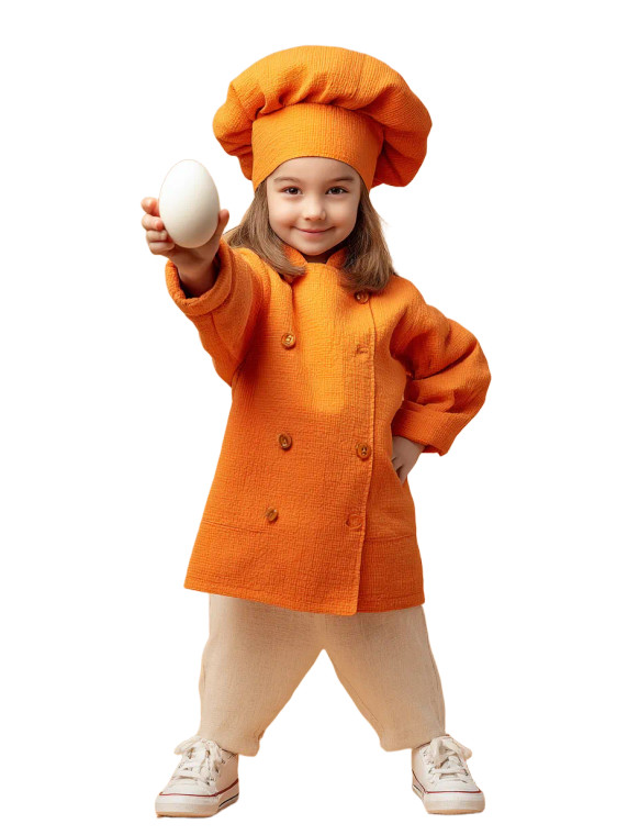 Young Chef Girl Vinyl Car Decal Sticker – Waterproof & UV-Resistant 8"