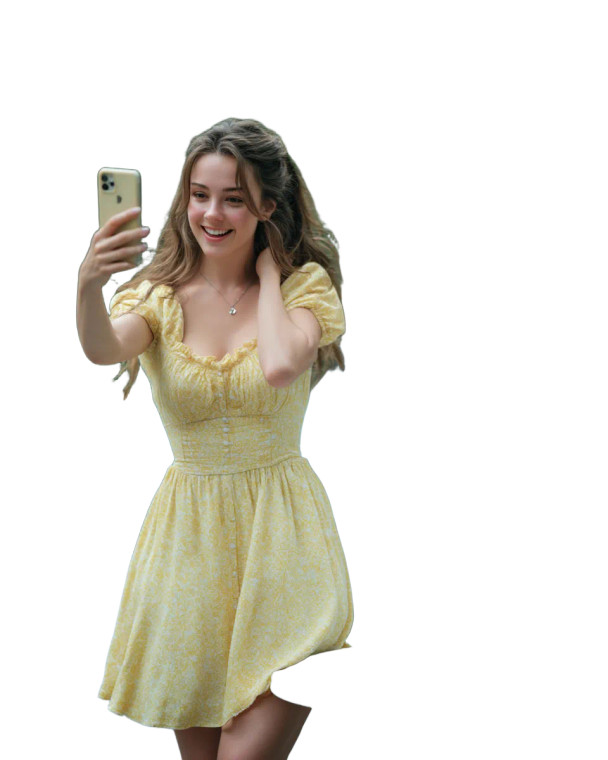 Dancing In Yellow V2 Vinyl Car Decal Sticker – Waterproof & UV-Resistant 8"