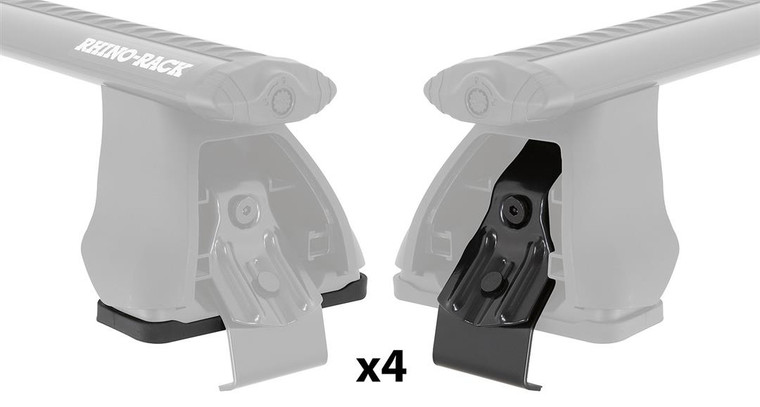 2022-2024 Toyota Tundra | Rhino-Rack 2500 Roof Rack Mounting Kit Hardware | Durable Santoprene Pads, Anti-Corrosive Clamps