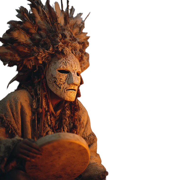 Shamanic Wizards Dancing Vinyl Car Decal Sticker – Waterproof & UV-Resistant 8"