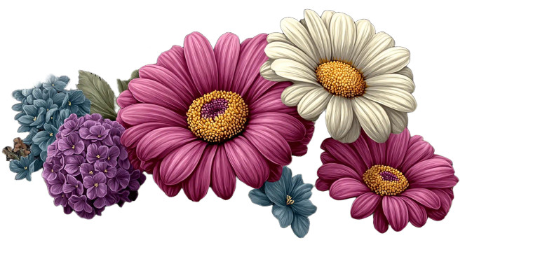 Colorful Wildflowers V2 Vinyl Car Decal Sticker – Waterproof & UV-Resistant 8"