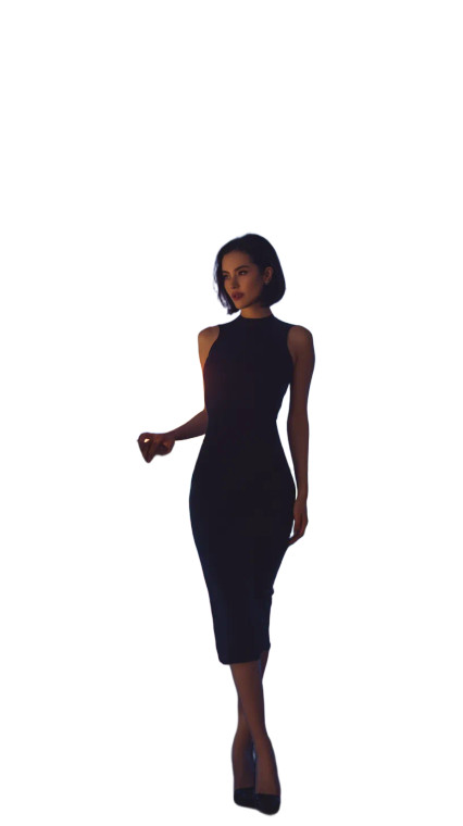 Elegant Night Portrait Vinyl Car Decal Sticker – Waterproof & UV-Resistant 8"