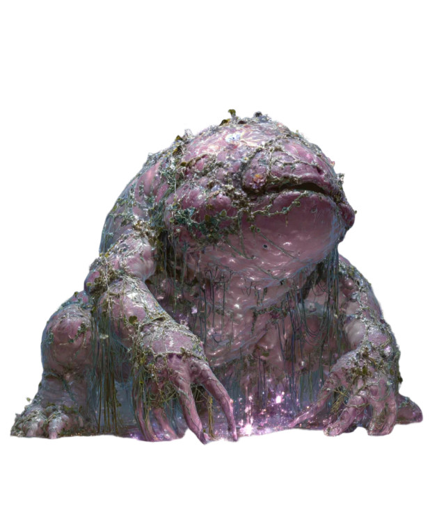 Slime Creature Art Vinyl Car Decal Sticker – Waterproof & UV-Resistant 8"