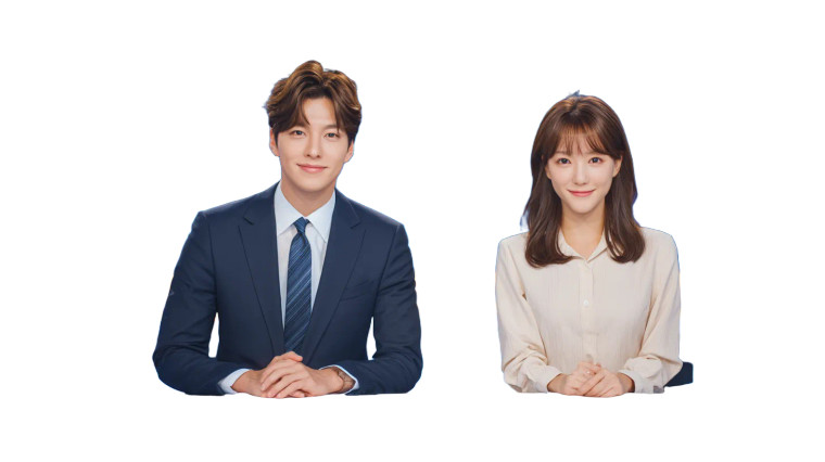 Korean News Anchors Vinyl Car Decal Sticker – Waterproof & UV-Resistant 8"