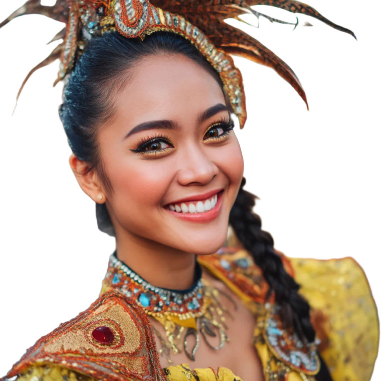 Sinulog Festival Dancer Vinyl Car Decal Sticker – Waterproof & UV-Resistant 8"