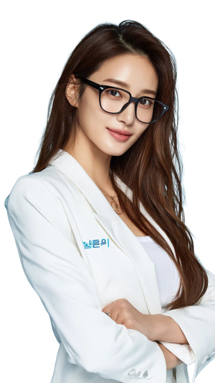 Korean Professional Woman Vinyl Car Decal Sticker – Waterproof & UV-Resistant 8"