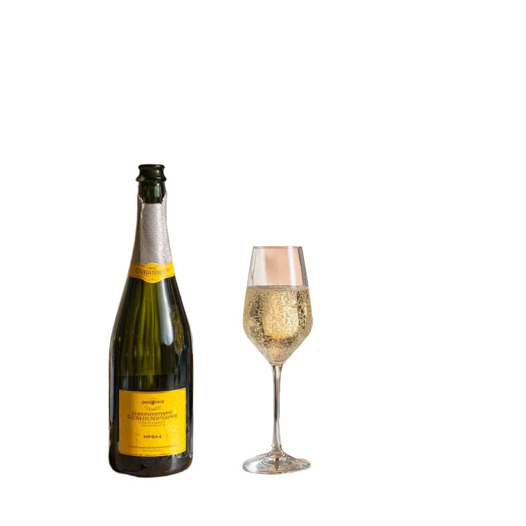 Professional With Sparkling Wine Vinyl Car Decal Sticker – Waterproof & UV-Resistant 8"