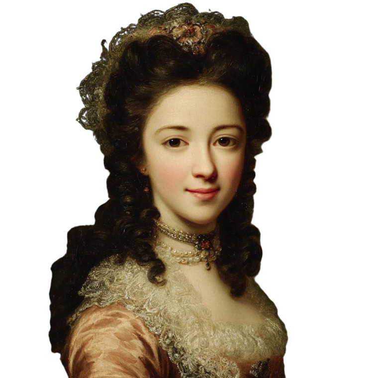 French Queen Portrait Vinyl Car Decal Sticker – Waterproof & UV-Resistant 8"