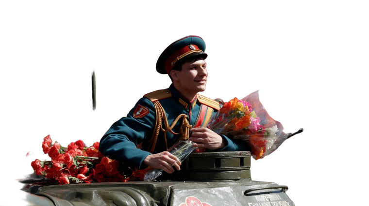 Historic Soldier Parade Vinyl Car Decal Sticker – Waterproof & UV-Resistant 8"