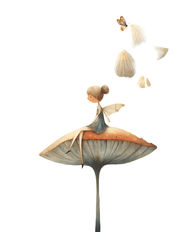 Tiny Fairy V2 Vinyl Car Decal Sticker – Waterproof & UV-Resistant 8"