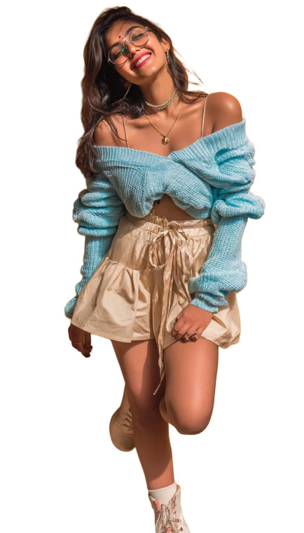 Indian College Girl V3 Vinyl Car Decal Sticker – Waterproof & UV-Resistant 8"