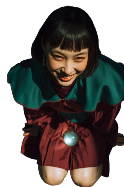 Mysterious Stone Girl Vinyl Car Decal Sticker – Waterproof & UV-Resistant 8"