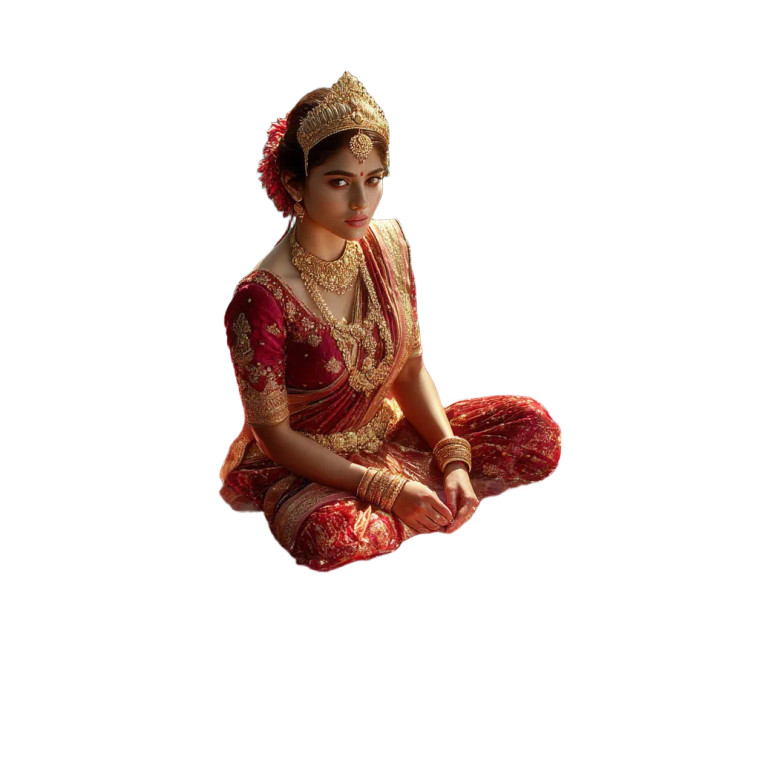 Goddess Lakshmi Lotus Vinyl Car Decal Sticker – Waterproof & UV-Resistant 8"