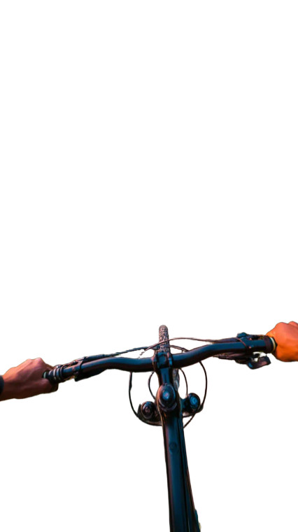 Cyclist Mountain Trail Vinyl Car Decal Sticker – Waterproof & UV-Resistant 8"