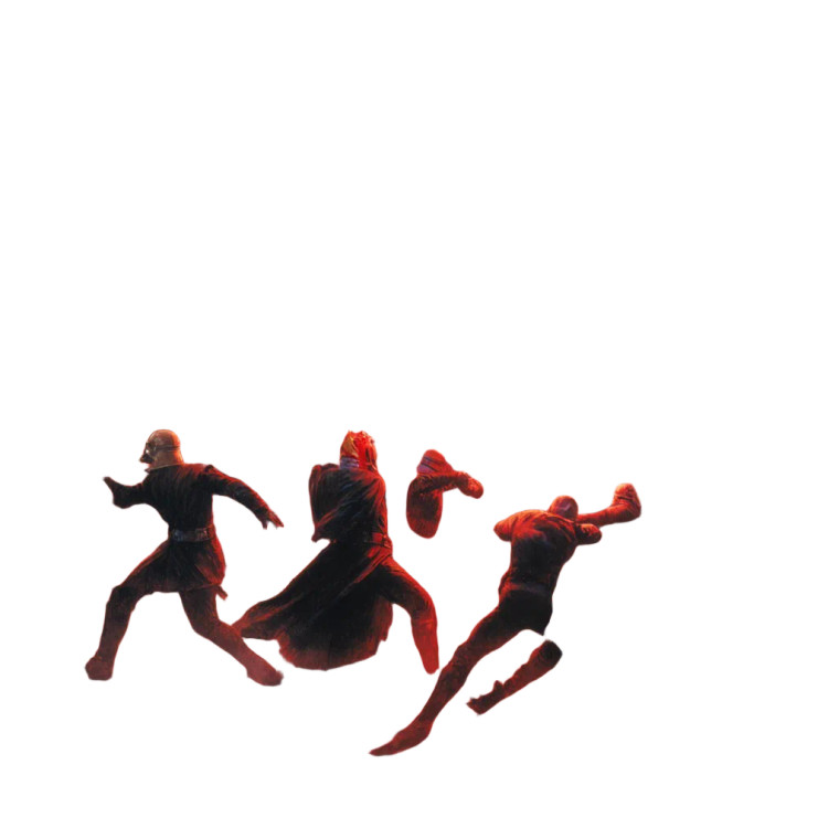 Sith Lightsaber Duel V2 Vinyl Car Decal Sticker – Waterproof & UV-Resistant 8"